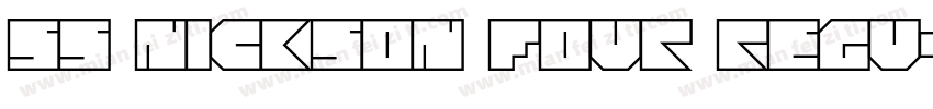 SS Nickson Four Regu字体转换